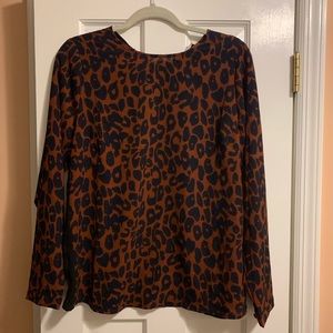 NWT! Circle of Trust Leopard Blouse